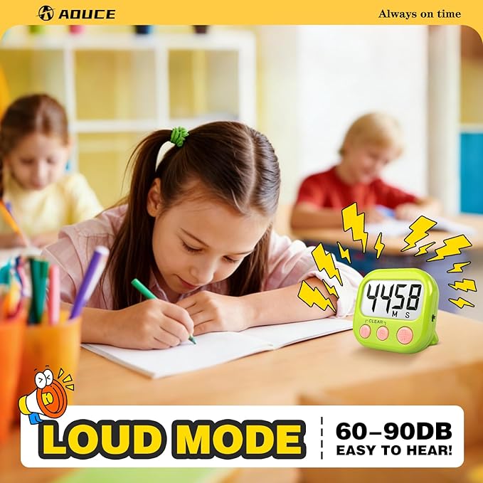 Classroom Timers for Teachers Kids Large Magnetic Digital Timer 4 Pack