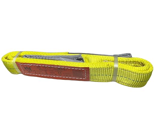 ATERET Twisted Eye Polyester Lift Sling I 3" x 20 feet I Heavy Duty Lifting Web Sling I (3" x 20')