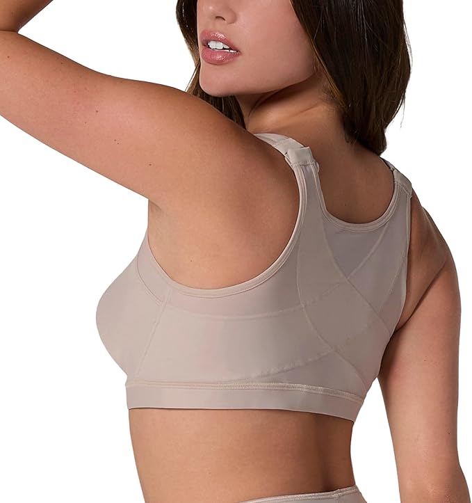 Leonisa Multi-Functional – Posture Corrector Bra Wireless Front Closure Bra for Women Full Coverage