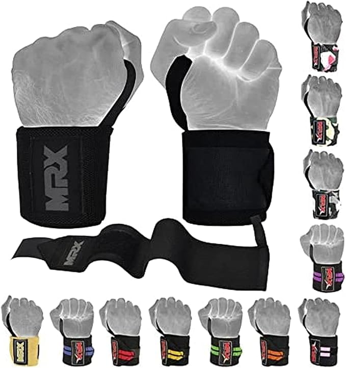 MRX Weight Lifting Gym Training Wrist Wraps for Wrist Support Bodybuilding Workout Wrap Men/Women
