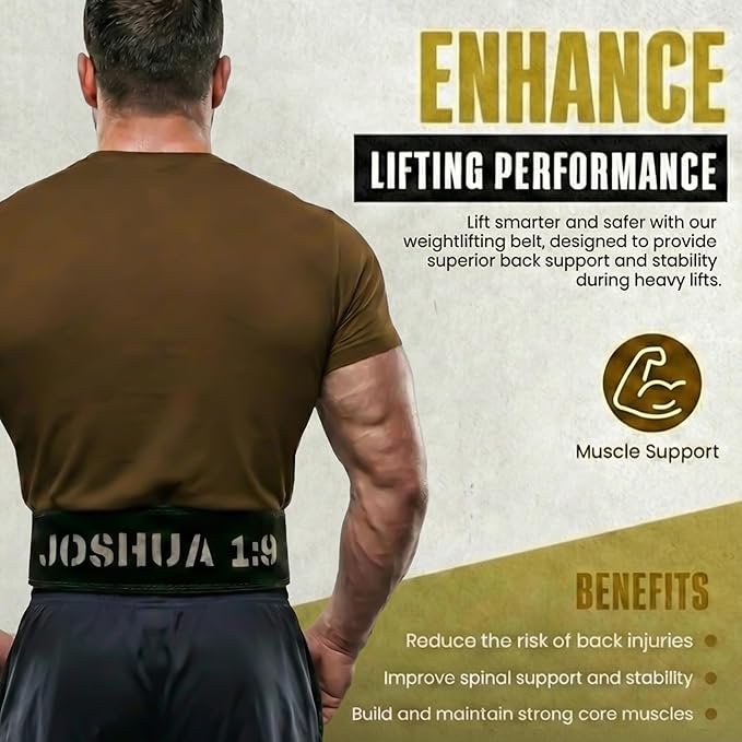 Christian Lever Weight Lifting Belt- 10mm Thick Leather Weightlifting Belt for Men & Women- Durable Leather Weight Belt for Men- High Strength Powerlifting Belt- Squat Belt, Deadlifting Belt