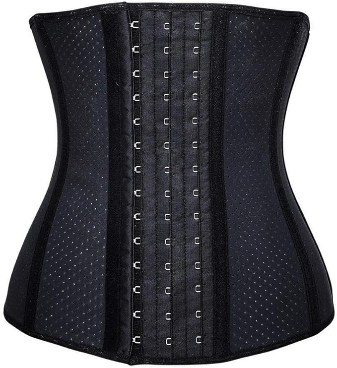 YIANNA Women's Underbust Latex Sport Girdle Waist Trainer Corsets Hourglass Body Shaper