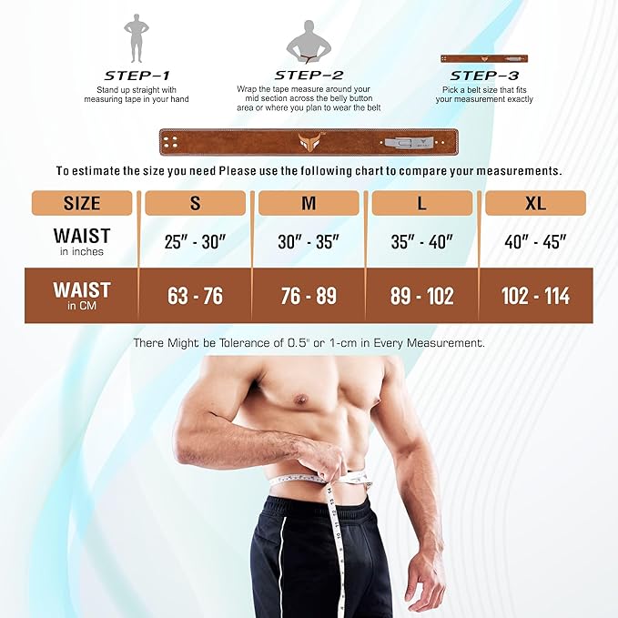 Mytra Fusion Weight Lifting Belt for Men and Women Gym Belt 10MM Thick and 4" wide 100% Genuine Leather Workout Belt for Weightlifting, Powerlifting, Gym, Training and Bodybuilding