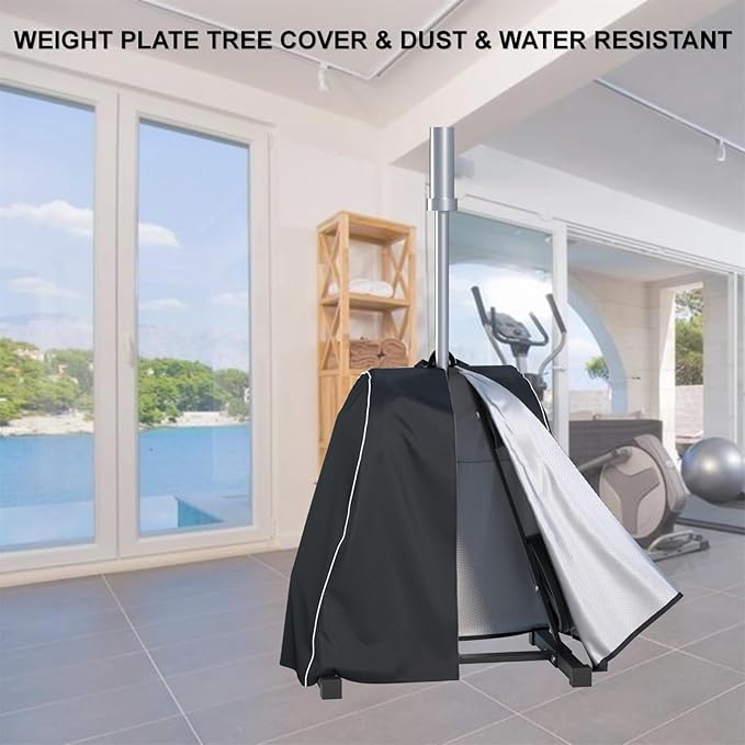 Strength Training Plate Tree Cover, Barbell Weight Rack Cover, For Home Gym CAP Triangle Barbell Weight Rack, Strength Training Tree Weight Plate Rack (Cover Only)