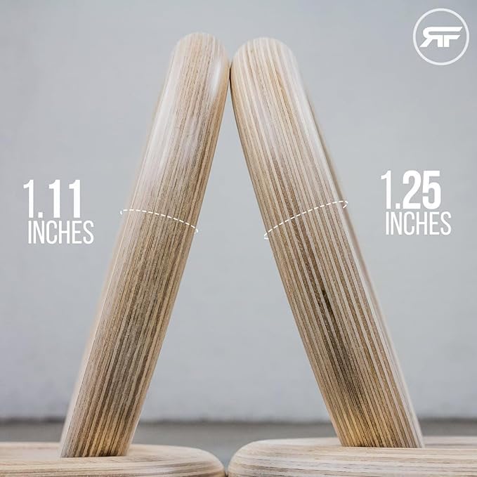REP Fitness Wood Gymnastic Rings with Numbered Heavy Duty Adjustable Straps - Perfect for Cross-Training Workouts, Gymnastics and Conditioning