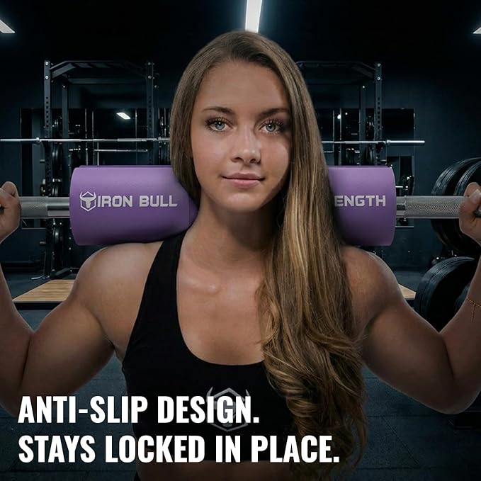 Advanced Squat Pad - Barbell Pad for Hip Thrusts, Squats & Lunges - Neck & Shoulder Squat Bar Pad Cushion Support Foam for Extra Comfort