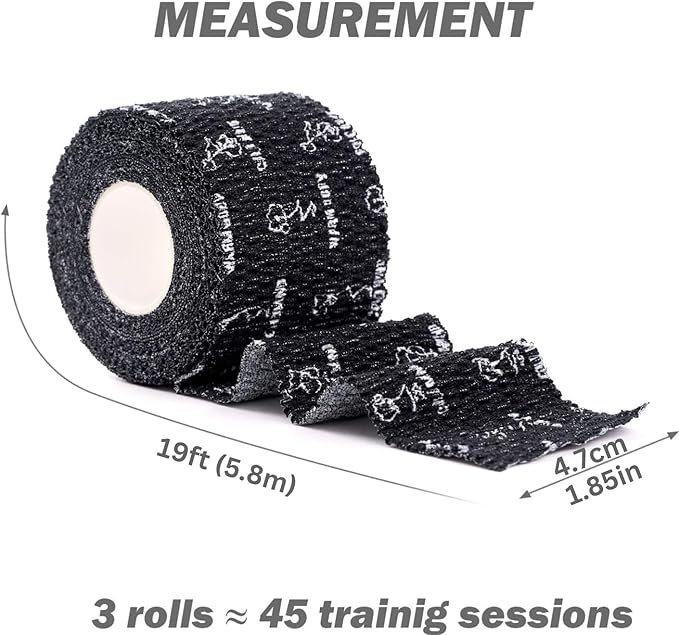 WARM BODY COLD MIND 1.85" Weightlifting Thumb Tape - Hook Grip Tape for Powerlifting, Cross Training, Gym Tape, Workout, Weight Lifting Tape, Athletic Finger Wrap (Mix V2 3 Rolls)