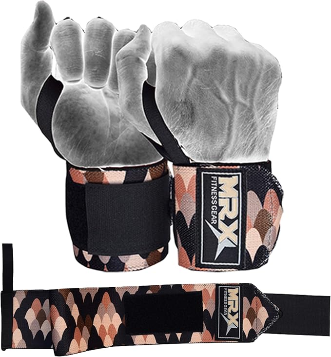 MRX Weight Lifting Wrist Wraps for Wrist Support Lifting Straps Gym Bodybuilding Training Workout for Men and Women