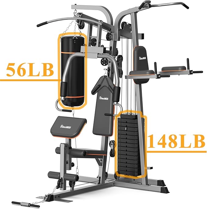 SincMill Home Gym Multifunctional Full Body Workout Equipment for Home Exercise Fitness