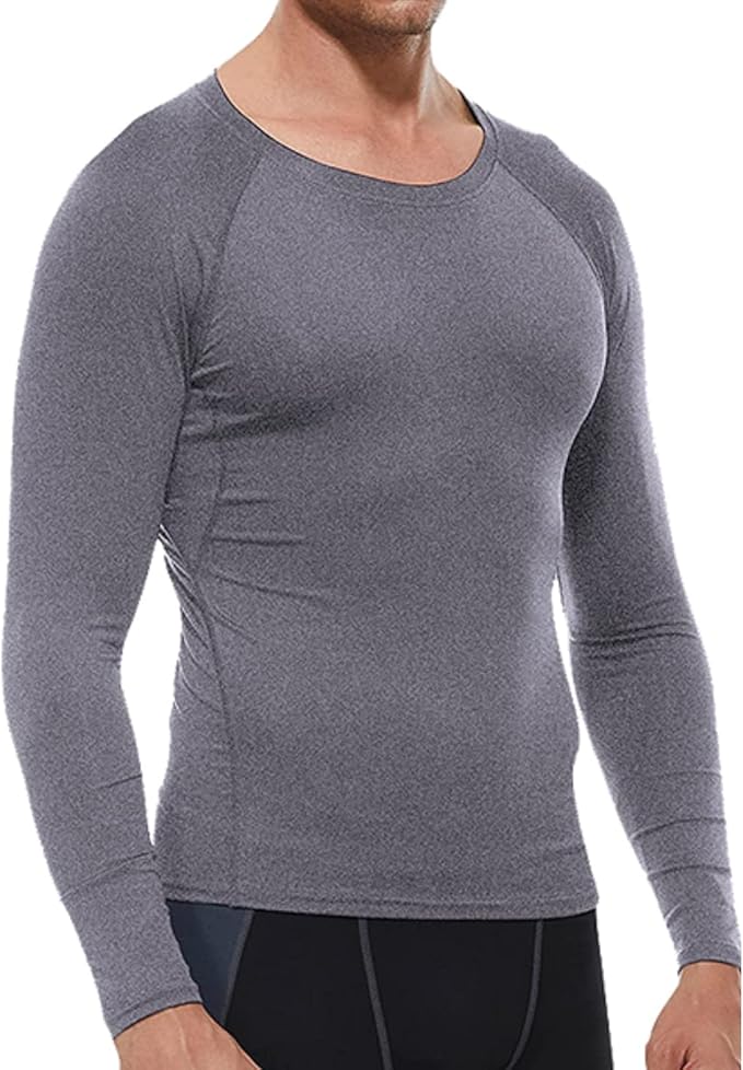 SPVISE 1 or 3 Pack Men's Compression Shirts Long Sleeve Workout Gym T-Shirt Running Top Cool Dry Sports Baselayer Undershirts