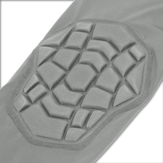 Knee Pads Wrestling Knee Sleeve Compression Leg Sleeves for Volleyball Basketball, Knee Compression Sleeve for Youth and Adult(Gray_XXL_2 Pcs)