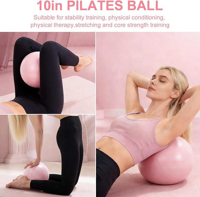 Uluck 13 PCS Pilates Kit for Women,Pilates Kit for Home Workouts, Pilates Equipment Ring and Ball Set, Home Pilates Workout Kit, Pilates Starter Kit for Women at Gym Studio Travel