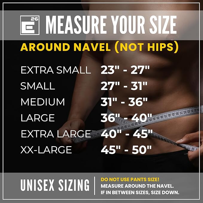 Element 26 Hybrid Leather Weight Lifting Belt for Men & Women - Self locking Adjustable Leather Belt for Powerlifting, Olympic lifting & Functional Fitness - Weight Belt, Squat Belt, Back Support