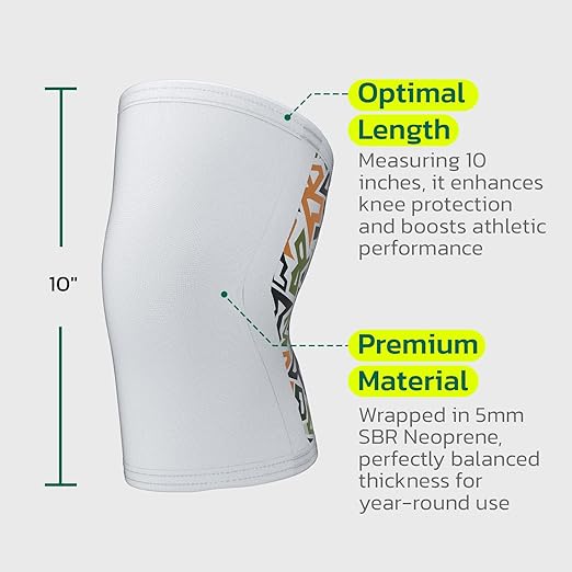 aoFIT Knee Brace for Women Men (1 Pair) 5mm Neoprene Knee Compression Sleeve Knee Support, Non-Slip Braces for Training & Fitness, Weightlifting, Black Onyx Medium