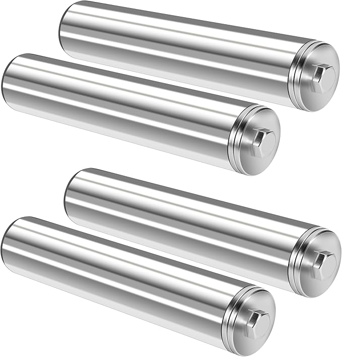 EVERYMATE Stainless Steel Weight Plate Holder - Power Rack & Squat Rack Attachments 2 Inch Olympic Plate Storage Rack for 2x2 3x3 2x3 Power Cage Accessories