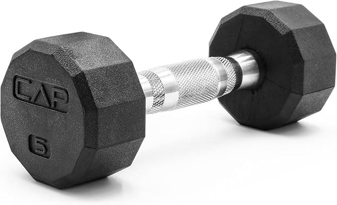 CAP Barbell Coated Hex Dumbbell Weight - Single | 10-120 lbs | Multiple Options