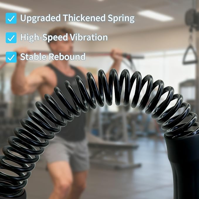 Ropeless Battle Ropes Weighted, 2 Pack Portable Cordless Battle Ropes for HIIT & Cardio Full-Body Workout Tool with Non-Slip Spiral Handles, Travel-Friendly Home Gym Equipment for Women & Men