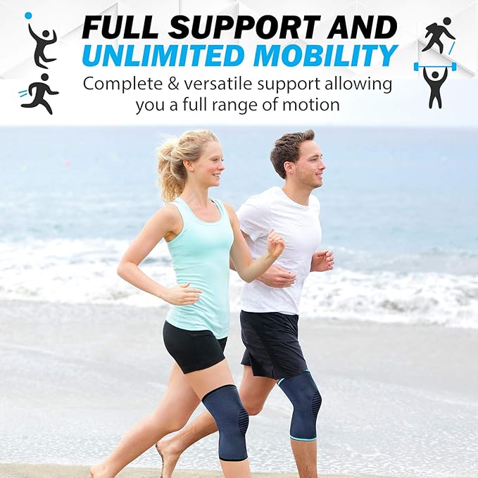 POWERLIX Compression Knee Sleeve for Women & Men, Medical Knee Brace for Arthritis & Knee Pain Relief, Meniscus Tear & Injury Recovery, Knee Support & Protection for Working Out, Running & All Sports