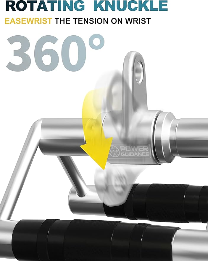 POWER GUIDANCE Triceps Pull Down Attachment, Cable Machine Accessories for Home Gym, Lat Pull Down Attachment Weight Fitness
