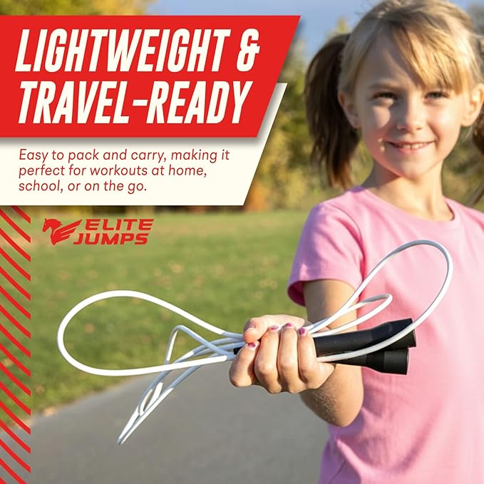 Buy Jump Ropes Short Handle Freestyle Jump Rope - Flexible Licorice Kids Jump Ropes - Smooth and Tangle Free long skipping rope for Kids - Toddler Jump Rope for Schools, Teams, and Cardio Workout