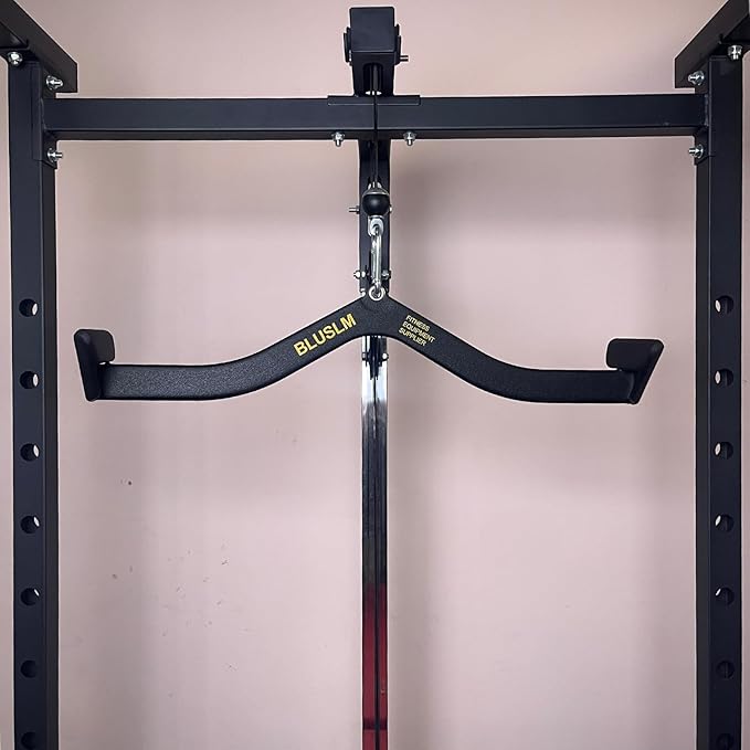 LAT Pull Down Bar for Cable Machine, LAT Pulldown Attachments T-bar V-bar Cable Attachment for Gym, Back Tricep Strength Training Handle