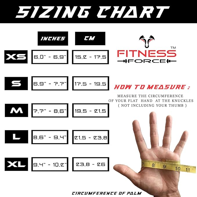 FITNESS FORCE Ventilated Weightlifting Gloves Workout Gloves for Men & Women with Built-in Wrist Wraps Fingerless Gym Gloves for Men Perfect for Exercise Fitness, Weight Lifting, Cross Training