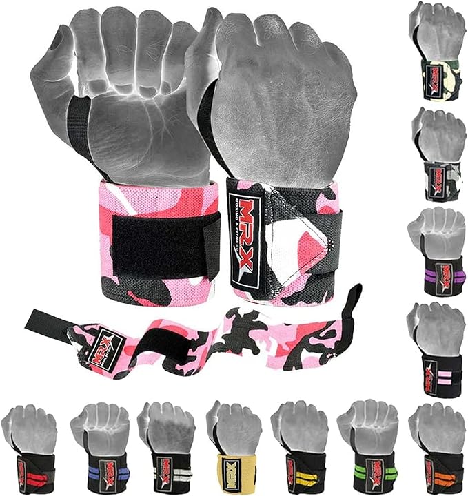 MRX Weight Lifting Gym Training Wrist Wraps for Wrist Support Bodybuilding Workout Wrap Men/Women