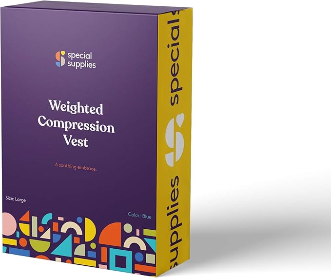 Special Supplies Weighted Sensory Compression Vest for Kids with Adjustable Weight Fit