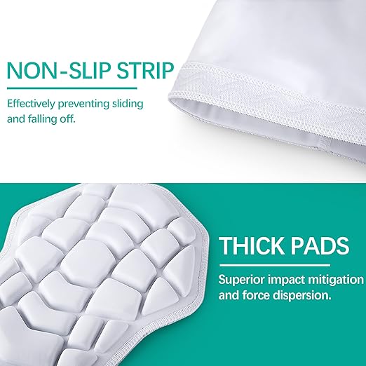 Wrestling Knee Pads for Kids Youth Adult, Knee Compression Sleeve for Basketball Volleyball Football, 1 Pair Short Knee Pads Sleeves ((#2) White-2pcs,XXLarge)