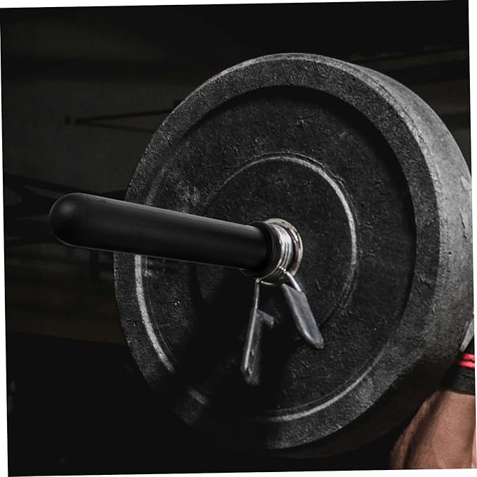 Skid Barbell Rod Sleeve Grip Handle for Weightlifting Gym Home Use Non- Design Compatible Barbell