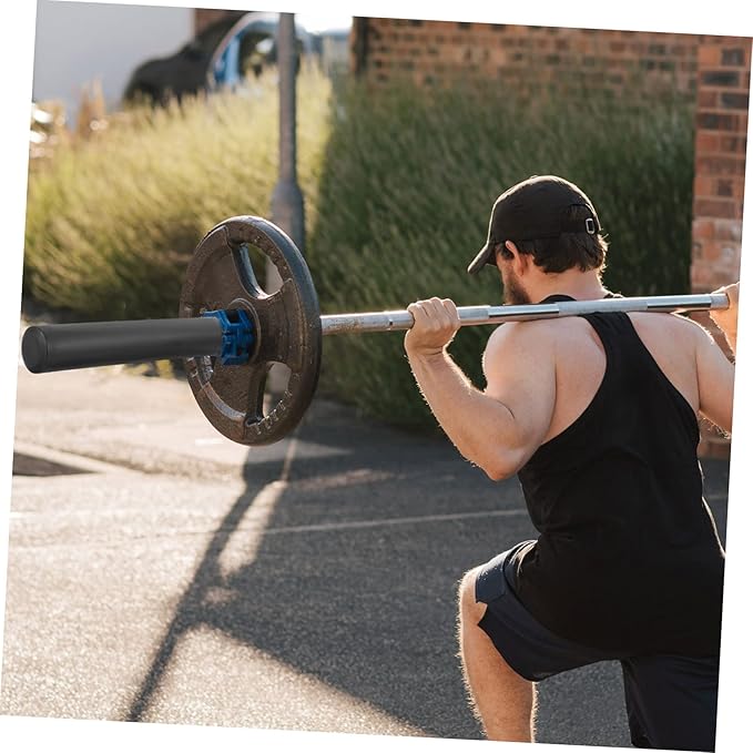 1pair Barbell Adapter Sleeves Gym Barbell Converter Grips for Weightlifting Strength Training Non- Design Easy Installation Compatible Dumbbell Bars