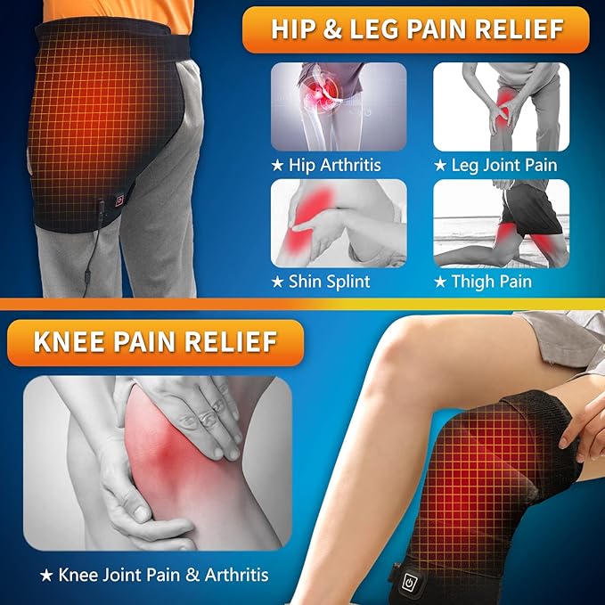 Versatile Heating Pad,Size 14.5" X 11.8" with Elastic Band Heated Wrap for Shoulder, Knee, Hip, Back Hot Therapy for Injuries, Arthritis, Tendonitis, Stiff Joints and Muscles Pain Relief