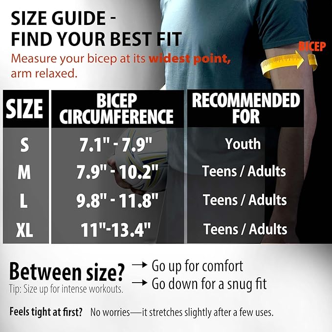 Frelaxy Padded Elbow Forearm Sleeves 2 Pack Compression Crashproof Arm Pads for Football Basketball Volleyball Soccer