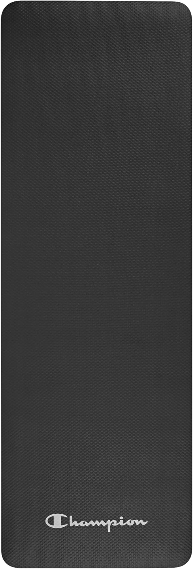 Champion 10mm Exercise Mat, Cushioned Non-Slip Workout Mat with Textured Base for Yoga, Pilates, Stretching & Floor-Based Training, Lightweight NBR Material, Includes Carry-On Strap