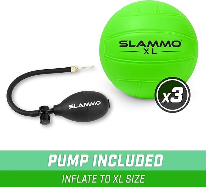 GoSports Slammo Official Replacement Balls 3-Pack - Works for All Roundnet Game Sets - Choose Between Competition Size or XL Size Balls