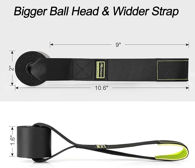 Manificent Door Anchor for Resistance Bands, Heavy Duty Padded Door Anchor System Door Hook, Must-Have Workout Exercise Bands Attachment Compatible for Loop Bands, Resistance Tube