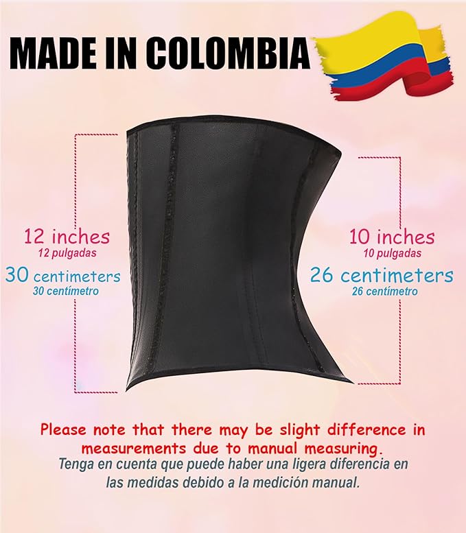 LadySlim by NuvoFit AUTHENTIC COLOMBIAN Premium Waist Trainer for Women Fajas Colombianas Reductoras Cinturilla Para Mujer