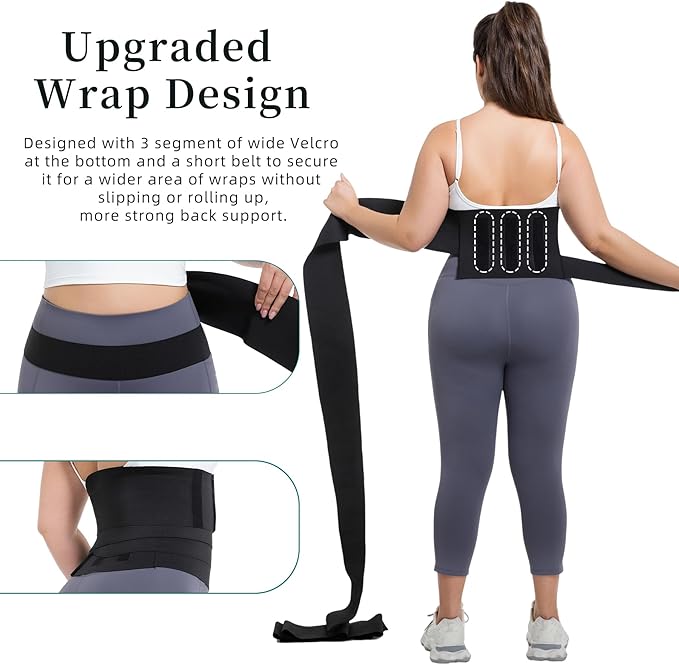 Waist Trainer for Women Plus Size 2025 Upgrade Adjust Stomach Bandage Wrap Waist Band Long Torso Tummy Wraps