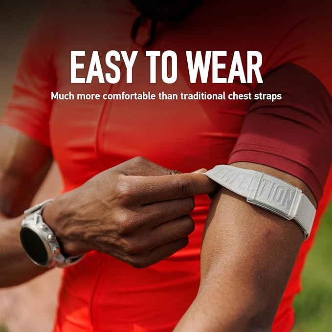 COROS Heart Rate Monitor, Comfort, Easy to wear, Auto-wear Detection, Advanced Sensor, Precise Data, Bluetooth, 38 Hours Battery Life, Connects up to 3 Devices at Once, for Run and Bike
