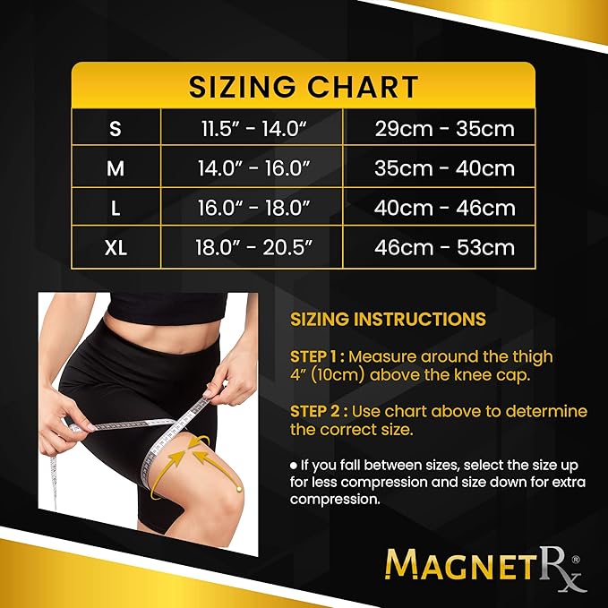 MagnetRX® Magnetic Knee Sleeve – (2-Pack) Effective Compression Knee Brace with Magnets for Comfort & Recovery – Magnetic Brace Support (X–Large)