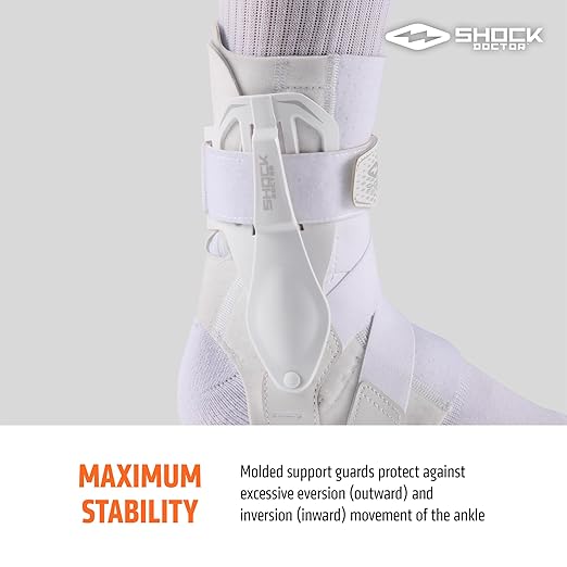 Shock Doctor L3 ZR Ankle Brace Right White M