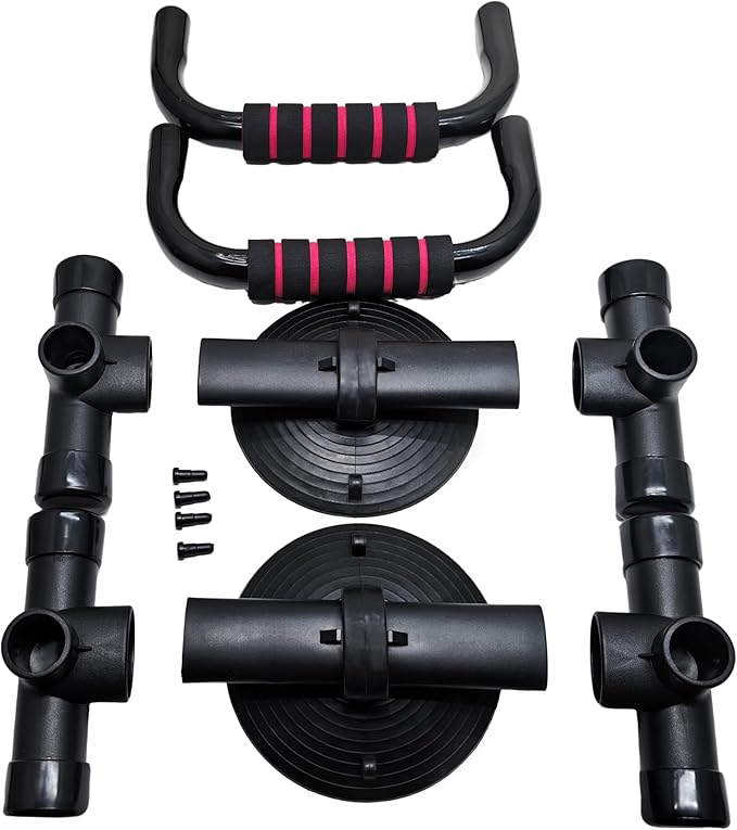 Push Up Stand with Suction Cup Base for Ultimate Anti-Slip Stability, Home Gym Equipment for Men & Women, Chest Workout with Comfort Foam Grips