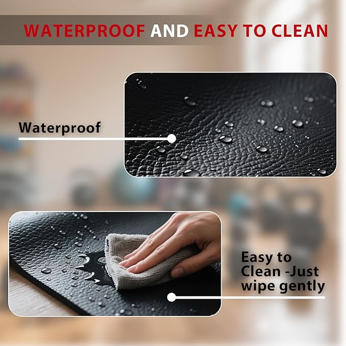 Walking Pad Mat – 79" x 39", 1/4" Thick Non-Slip Treadmill Mat for Carpet Floors & Hardwood, Shock Absorbing Exercise Mat & Under Treadmill Mat for Floor Protection in Home Gym