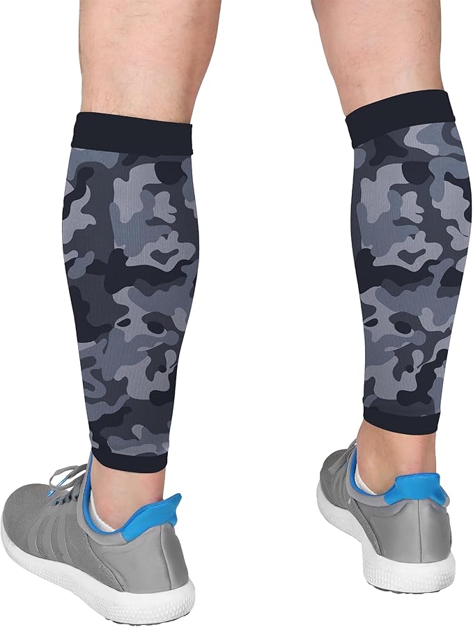 Run Forever Calf Compression Sleeves for Men and Women - Leg Compression Sleeve - Footless Compression Socks for runners