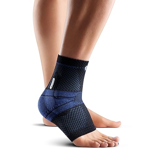 Bauerfeind - MalleoTrain - Ankle Support Brace - Helps Stabilize the Ankle Muscles and Joints For Injury Healing and Pain Relief - Left Foot - Size 2 - Color Black