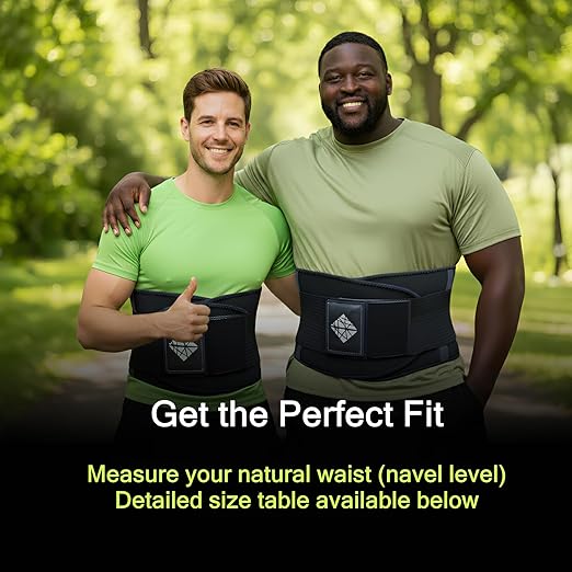 Plus Size Back Brace for Lower Back Pain Relief – Adjustable Lumbar Support Belt for Women & Men, Lower Back Support for Herniated Disc, Sciatica & Heavy Lifting, Workout Back Support Brace, Size 4XL