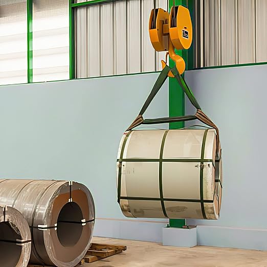 ATERET Powerlift Blue Polyester Endless Round Sling - 6 Feet Length, 21,200 lb. Vertical Capacity, 42,400 lbs Basket - Heavy Duty Poly Lifting Sling