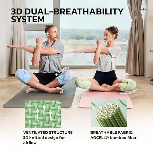 aoFIT Compression Knee Brace for Women & Men, 2 Pack AOCELL Knee Sleeve Support for Knee Joint Pain Relief, ACL, Meniscus Tear, Arthritis - Breathable for Workout, Running, Gym, Sports, Fitness XXL