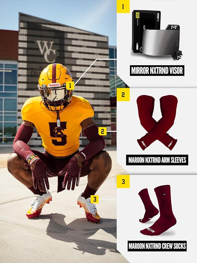 1 Pair Nxtrnd Compression Arm Sleeves for Men, Breathable Football, Basketball, Baseball Accessory, Adult & Kids