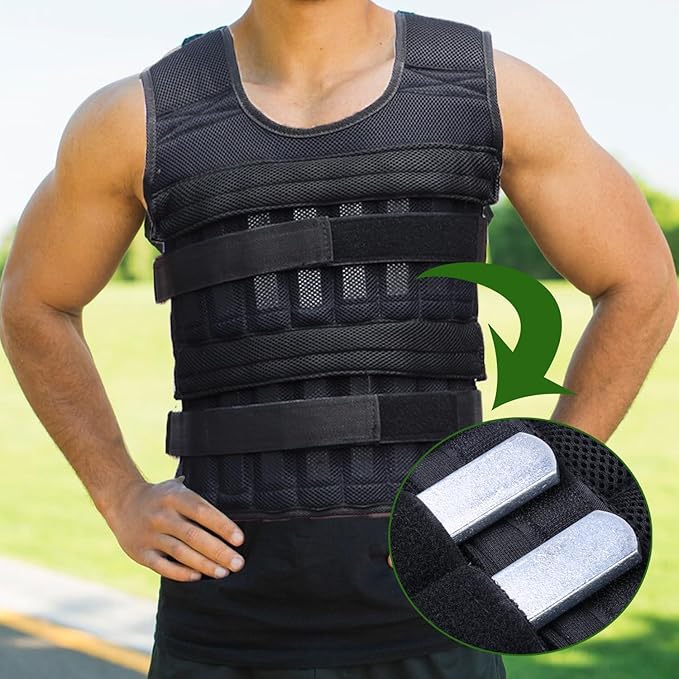 8PCS Steel Plates for Weighted Vest, Adjustable Strength Training Weights with Round Head, Ideal for Running, Jogging, Cardio